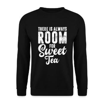 Sweet Tea Lover Gifts - Unisex Sweatshirt - black - Front - Alina (178cm) & Michal (187cm)