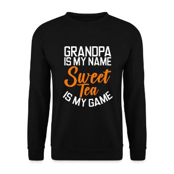 Süßer Tee Liebhaber Geschenke - Unisex Pullover - Schwarz - Vorne - Alina (178cm) & Michal (187cm)