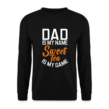Süßer Tee Liebhaber Geschenke - Unisex Pullover - Schwarz - Vorne - Alina (178cm) & Michal (187cm)
