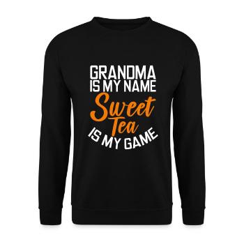 Süßer Tee Liebhaber Geschenke - Unisex Pullover - Schwarz - Vorne - Alina (178cm) & Michal (187cm)