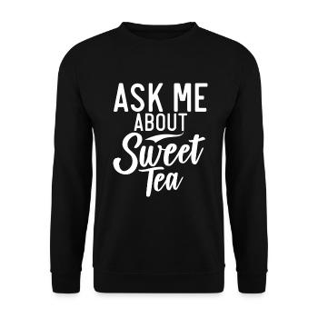 Sweet Tea Lover Gifts - Unisex Sweatshirt - black - Front - Alina (178cm) & Michal (187cm)