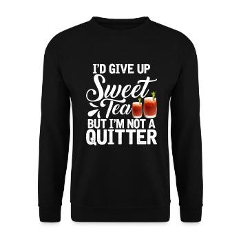 Sweet Tea Lover Gifts - Unisex Sweatshirt - black - Front - Alina (178cm) & Michal (187cm)