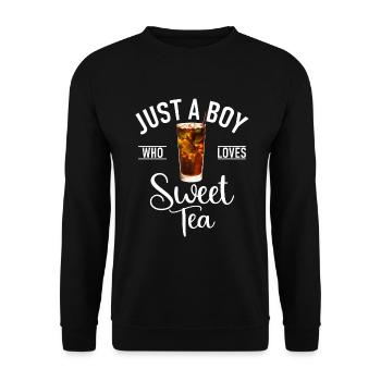 Sweet Tea Lover Gifts - Unisex Sweatshirt - black - Front - Alina (178cm) & Michal (187cm)
