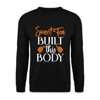 Sweet Tea Lover Gifts - Unisex Sweatshirt - black - Front - Alina (178cm) & Michal (187cm)