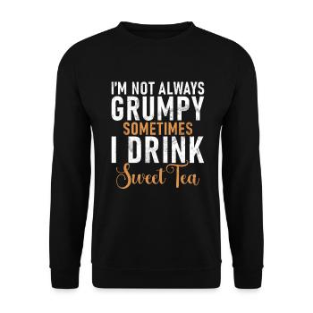 Sweet Tea Lover Gifts - Unisex Sweatshirt - black - Front - Alina (178cm) & Michal (187cm)