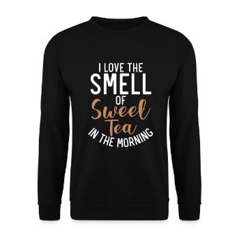Sweet Tea Lover Gifts - Unisex Sweatshirt - black - Front - Alina (178cm) & Michal (187cm)