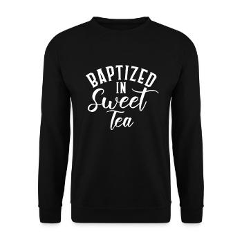 Sweet Tea Lover Gifts - Unisex Sweatshirt - black - Front - Alina (178cm) & Michal (187cm)