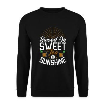 Sweet Tea Lover Gifts - Unisex Sweatshirt - black - Front - Alina (178cm) & Michal (187cm)