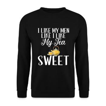 Sweet Tea Lover Gifts - Unisex Sweatshirt - black - Front - Alina (178cm) & Michal (187cm)