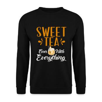 Sweet Tea Lover Gifts - Unisex Sweatshirt - black - Front - Alina (178cm) & Michal (187cm)