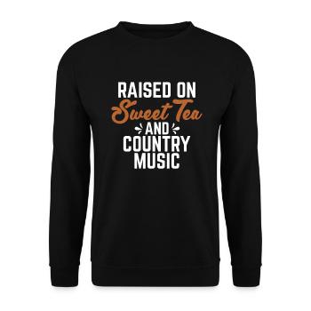 Sweet Tea Lover Gifts - Unisex Sweatshirt - black - Front - Alina (178cm) & Michal (187cm)