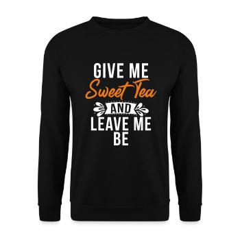 Sweet Tea Lover Gifts - Unisex Sweatshirt - black - Front - Alina (178cm) & Michal (187cm)