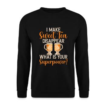 Sweet Tea Lover Gifts - Unisex Sweatshirt - black - Front - Alina (178cm) & Michal (187cm)