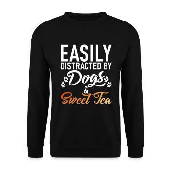 Sweet Tea Lover Gifts - Unisex Sweatshirt - black - Front - Alina (178cm) & Michal (187cm)