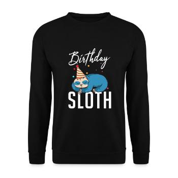Faultier Liebhaber Faultier Geschenk - Unisex Pullover - Schwarz - Vorne - Alina (178cm) & Michal (187cm)