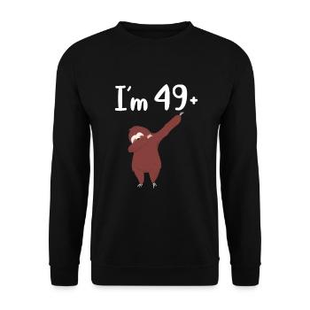 Faultier Liebhaber Faultier Geschenk - Unisex Pullover - Schwarz - Vorne - Alina (178cm) & Michal (187cm)