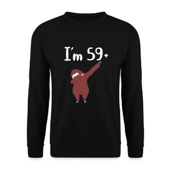 Faultier Liebhaber Faultier Geschenk - Unisex Pullover - Schwarz - Vorne - Alina (178cm) & Michal (187cm)