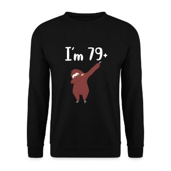 Faultier Liebhaber Faultier Geschenk - Unisex Pullover - Schwarz - Vorne - Alina (178cm) & Michal (187cm)