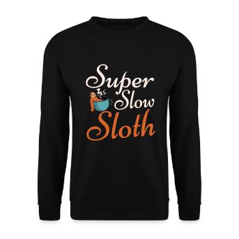 Faultier Liebhaber Faultier Geschenk - Unisex Pullover - Schwarz - Vorne - Alina (178cm) & Michal (187cm)