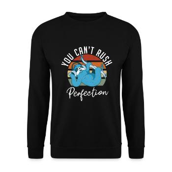 Faultier Liebhaber Faultier Geschenk - Unisex Pullover - Schwarz - Vorne - Alina (178cm) & Michal (187cm)