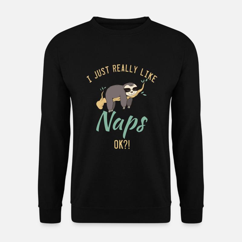 Faultier Liebhaber Faultier Geschenk - Unisex Pullover - Schwarz