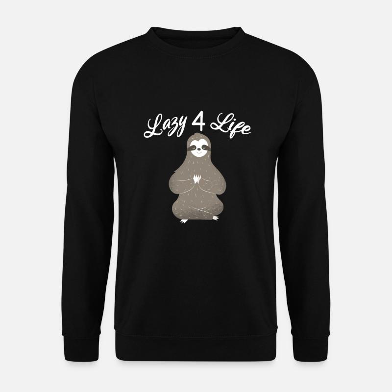 Faultier Liebhaber Faultier Geschenk - Unisex Pullover - Schwarz