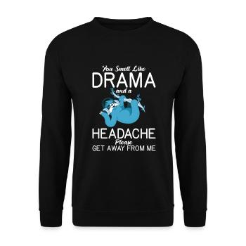 Faultier Liebhaber Faultier Geschenk - Unisex Pullover - Schwarz - Vorne - Alina (178cm) & Michal (187cm)