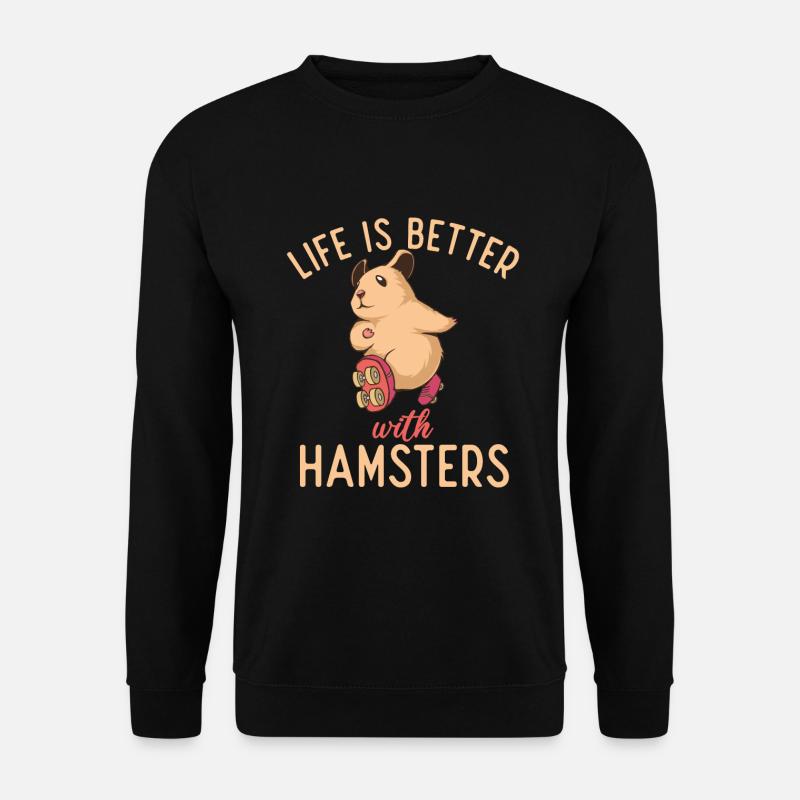 Hamster Lover Hamster Gift - Unisex Sweatshirt - black