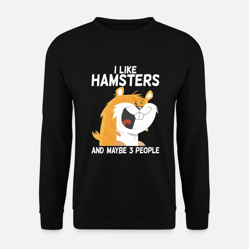 Hamster Lover Hamster Gift - Unisex Sweatshirt - black