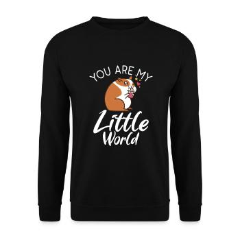Hamster Lover Hamster Gift - Unisex Sweatshirt - black - Front - Alina (178cm) & Michal (187cm)