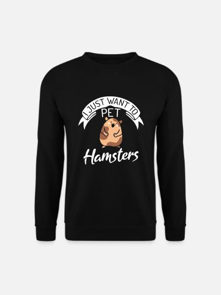 Hamster Lover Hamster Gift - Unisex Sweatshirt - black