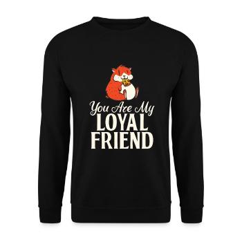 Hamster Lover Hamster Gift - Unisex Sweatshirt - black - Front - Alina (178cm) & Michal (187cm)