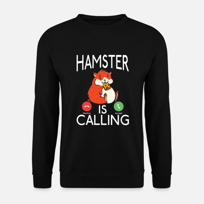 Hamster Liebhaber Hamster Geschenk - Unisex Pullover - Schwarz