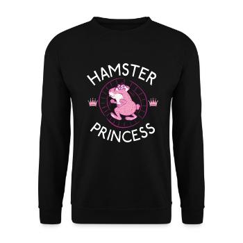 Hamster Lover Hamster Gift - Unisex Sweatshirt - black - Front - Alina (178cm) & Michal (187cm)