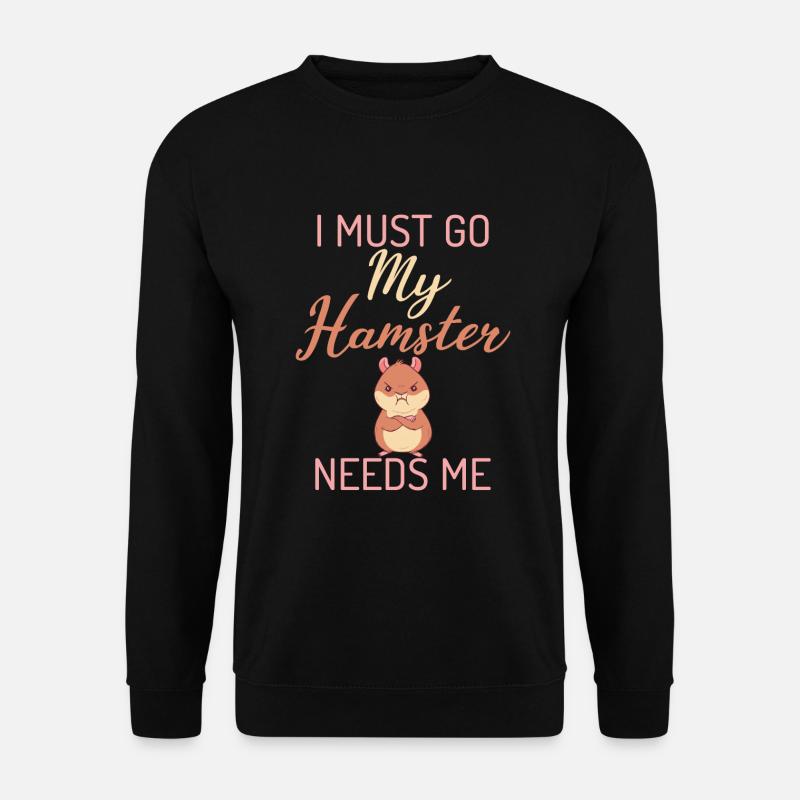 Hamster Lover Hamster Gift - Unisex Sweatshirt - black
