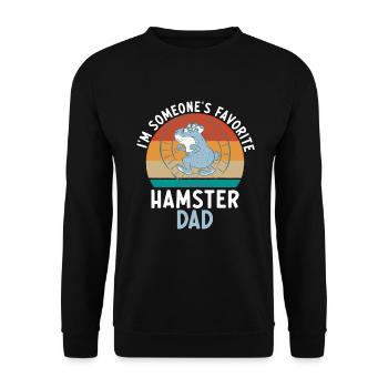 Hamster Lover Hamster Gift - Unisex Sweatshirt - black - Front - Alina (178cm) & Michal (187cm)