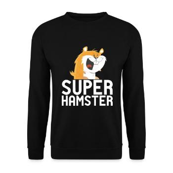 Hamster Lover Hamster Gift - Unisex Sweatshirt - black - Front - Alina (178cm) & Michal (187cm)
