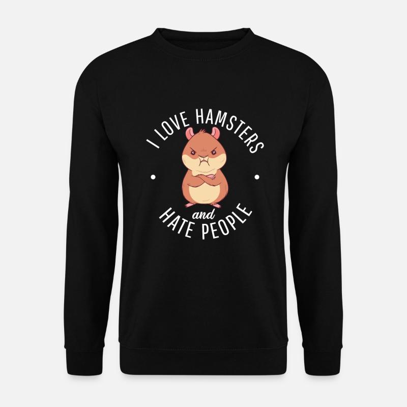 Hamster Lover Hamster Gift - Unisex Sweatshirt - black