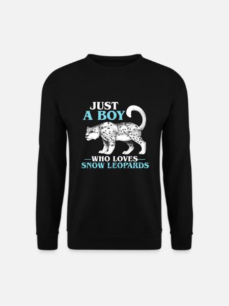 Schneeleopard - Unisex Pullover - Schwarz