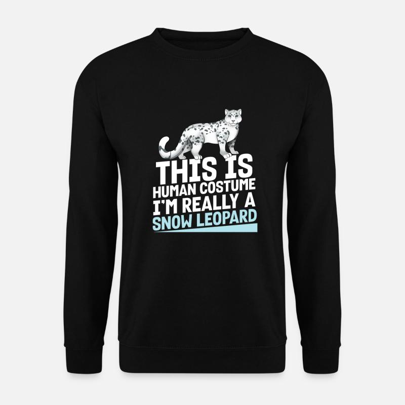 Schneeleopard - Unisex Pullover - Schwarz