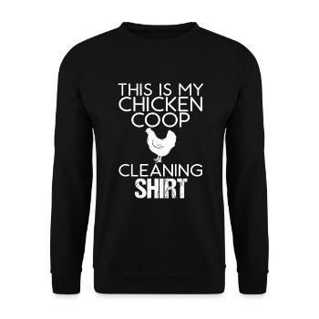 Cadeaux de poulet Propriétaire de poulet - Sweat-shirt Unisexe - noir - Devant - Alina (178cm) & Michal (187cm)