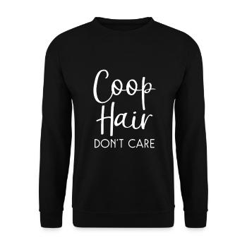 Cadeaux de poulet Propriétaire de poulet - Sweat-shirt Unisexe - noir - Devant - Alina (178cm) & Michal (187cm)