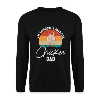 Cadeaux de poulet Propriétaire de poulet - Sweat-shirt Unisexe - noir - Devant - Alina (178cm) & Michal (187cm)