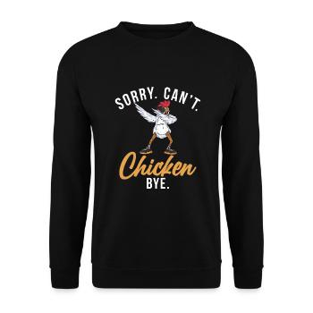 Cadeaux de poulet Propriétaire de poulet - Sweat-shirt Unisexe - noir - Devant - Alina (178cm) & Michal (187cm)