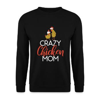 Cadeaux de poulet Propriétaire de poulet - Sweat-shirt Unisexe - noir - Devant - Alina (178cm) & Michal (187cm)
