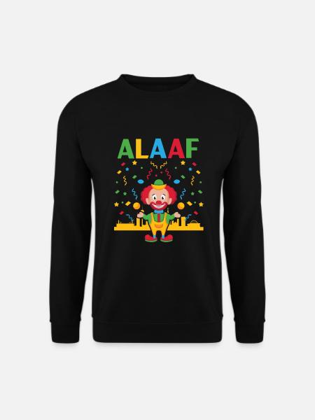 Alaaf Karneval fasching clown Köln - Unisex Pullover - Schwarz