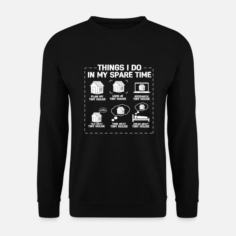 Tiny House - Unisex Pullover - Schwarz
