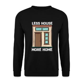 Tiny House - Unisex Pullover - Schwarz - Vorne - Alina (178cm) & Michal (187cm)