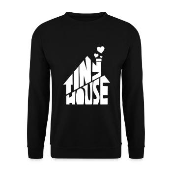 Tiny House - Unisex Pullover - Schwarz - Vorne - Alina (178cm) & Michal (187cm)