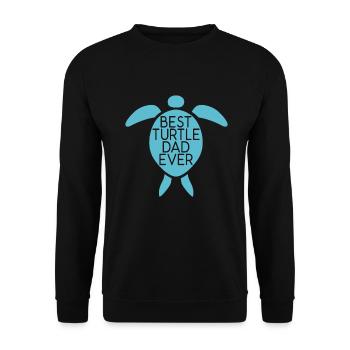 Turtle Owner Gift Turtle Lover - Unisex Sweatshirt - black - Front - Alina (178cm) & Michal (187cm)